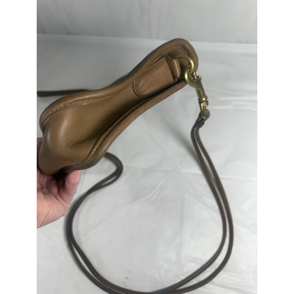 Vintage Coac NYC Bonnie Cashin Coach Basic Bag Saddle Brown Handbag Double Strap - Picture 13 of 13
